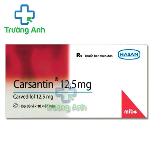 Carsantin 12.5mg - Thuốc điều trị cao huyết áp, suy tim hiệu quả của Hasan