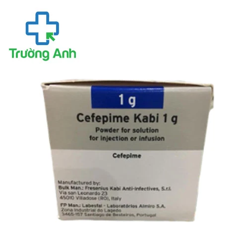 Cefepime Kabi 1g - Thuốc điều trị nhiễm khuẩn nặng hiệu quả của Bồ Đào Nha