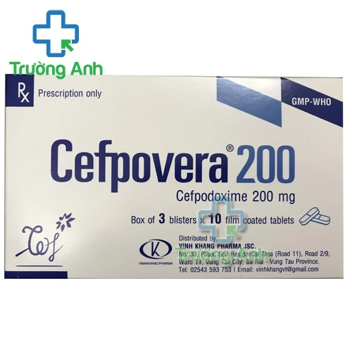 Cefpovera 200 (viên nén) - Thuốc điều trị nhiễm khuẩn hiệu quả