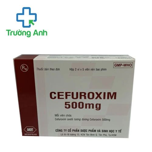 Cefuroxim 500mg Mebiphar - Thuốc điều trị nhiễm khuẩn hiệu quả