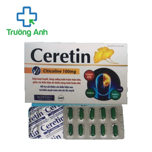 Ceretin Santex (30 viên) - Giúp hoạt huyết, tăng cường tuần hoàn máu não