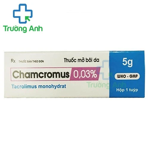 Chamcromus 0,03% - Thuốc điều trị eczema và viêm da hiệu quả của TW2