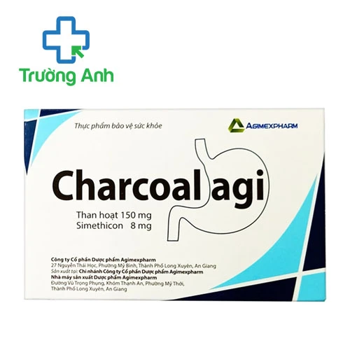 Charcoal Agi - Hỗ trợ điều trị chứng khó tiêu hiệu quả Agimexpharm