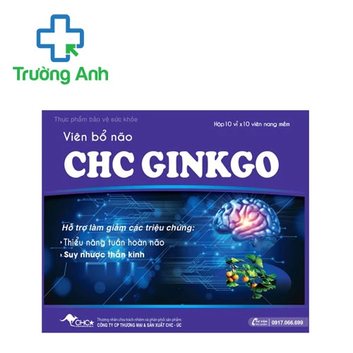 CHC Ginkgo - Hỗ trợ tăng cường tuần hoàn não hiệu quả
