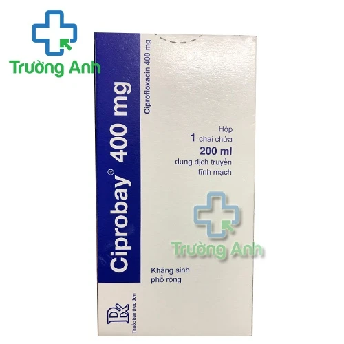Ciprobay 400mg/200ml - Thuốc điều trị nhiễm khuẩn của Bayer