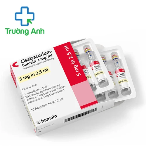 Cisatracurium-hameln 2mg/ml (2,5ml) - Thuốc gây mê toàn thân hiệu quả của Đức