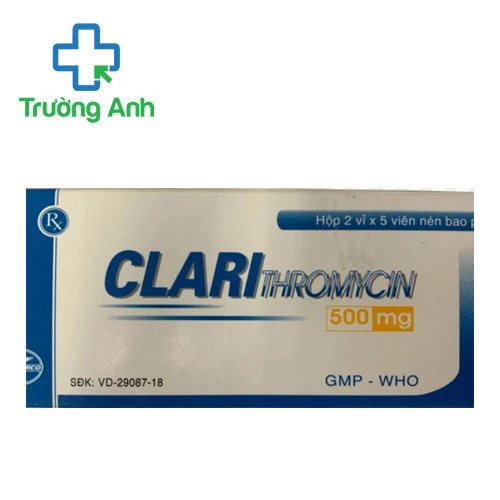 Clarithromycin 500mg Quapharco - Thuốc điều trị nhiễm khuẩn hiệu quả