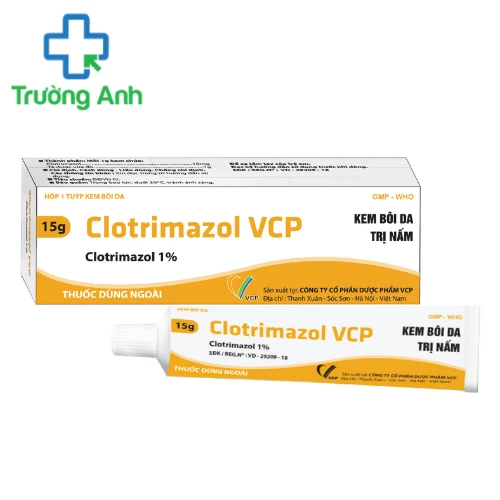 Clotrimazol VCP - Thuốc điều trị các bệnh nấm ngoài da hiệu quả