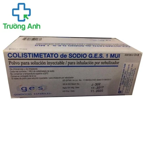 Colistimetato de sodio G.E.S 1 MUI - Thuốc điều trị nhiễm khuẩn của Genfarma