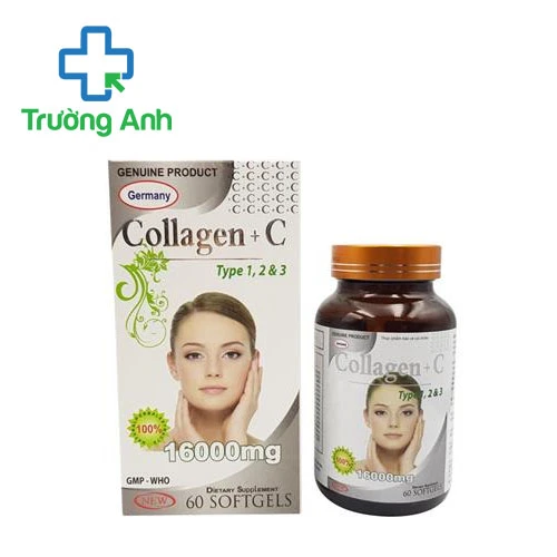Collagen C Type 1,2&3 16000mg Germany - Hỗ trợ chống oxy hóa hiệu quả
