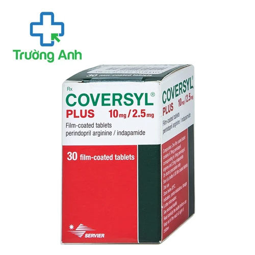 Coversyl Plus 10mg/ 2.5mg Servier - Thuốc điều trị tăng huyết áp