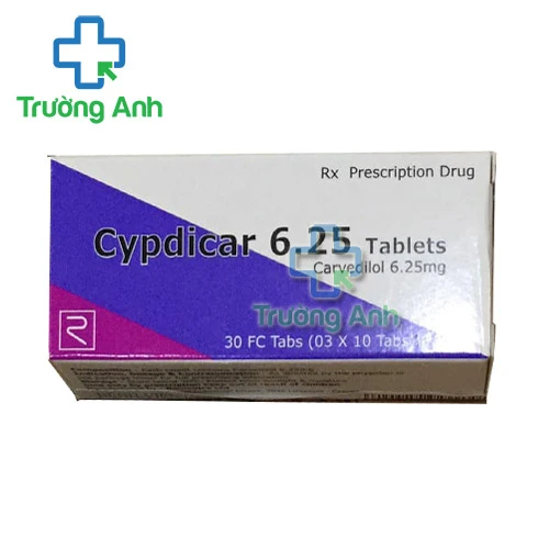CYPDICAR 6.25mg - Thuốc điều trị cao huyết áp, suy tim hiệu quả của Remedica