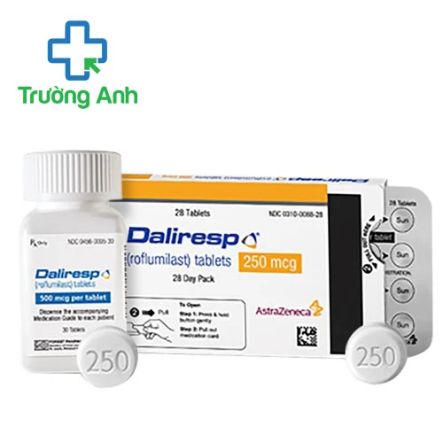 Daliresp (Roflumilast 250mcg) - Thuốc điều trị phổi tắc nghẽn mạn tính