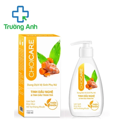 Dung dịch vệ sinh phụ nữ Choicare 150ml Nature Pharma (Nghệ & tràm trà)