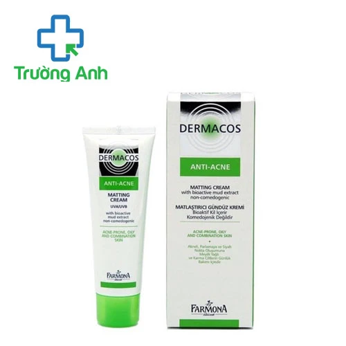 Dermacos Anti-Acne Matting Cream 50ml - Kem giảm bóng nhờn, giảm mụn