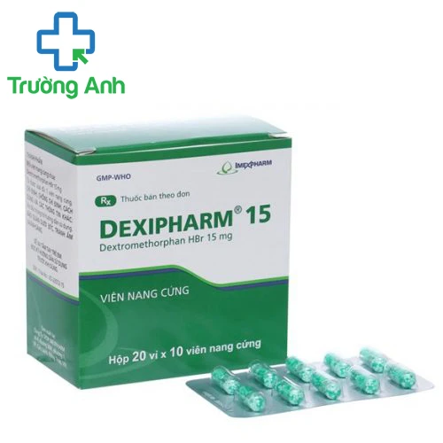 Dexipharm 15 (viên nang, vỉ) - Thuốc điều trị ho hiệu quả của Imexpharm