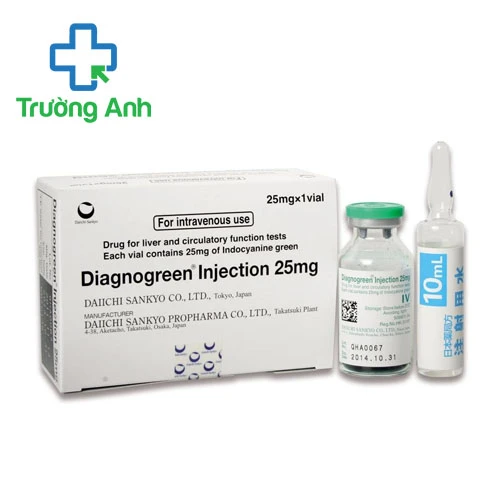 Diagnogreen Injection 25mg Daiichi Sankyo - Thuốc chuẩn đoán ung thư hiệu quả
