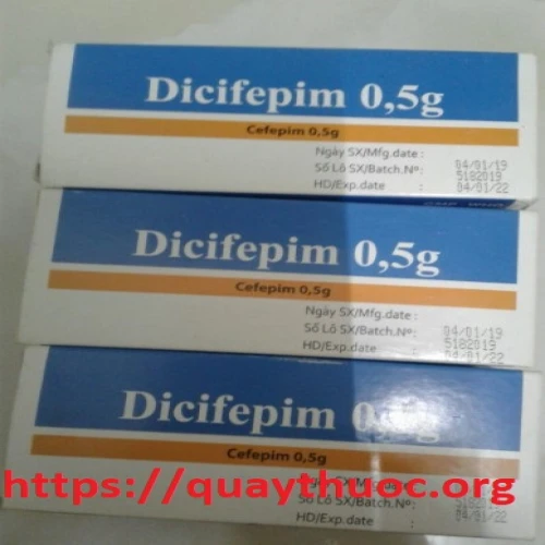 Dicifepim 0,5g - Kháng sinh Cefepim hiệu quả của VCP