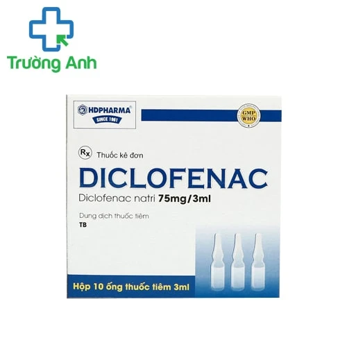 Diclofenac 75mg/3ml HDPharma - Thuốc tiêm giảm đau, chống viêm hiệu quả