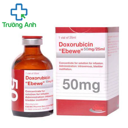 Doxorubicin "Ebewe" 50mg/25ml - Thuốc điều trị ung thư hiệu quả của Austria