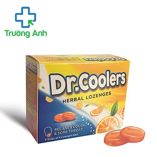 Dr.Coolers (Vị cam) - Viên ngâm giảm ho, giảm đau rát họng của Ấn Độ