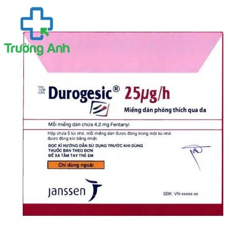 Durogesic 25µg/h - Miếng dán giảm đau hiệu quả của Janssen