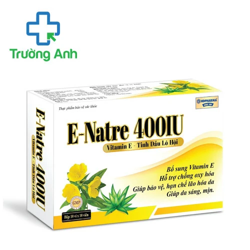 E-Natre 400IU HD Pharma (100 viên) - Hỗ trợ bổ sung vitamin E hiệu quả