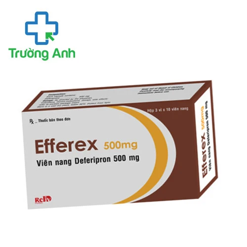 Efferex 500mg - Thuốc điều trị tan máu bẩm sinh hiệu quả của Ấn Độ