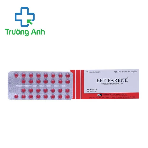 Eftifarene 20mg - Thuốc điều trị đau thắt ngực hiệu quả của FT Pharma