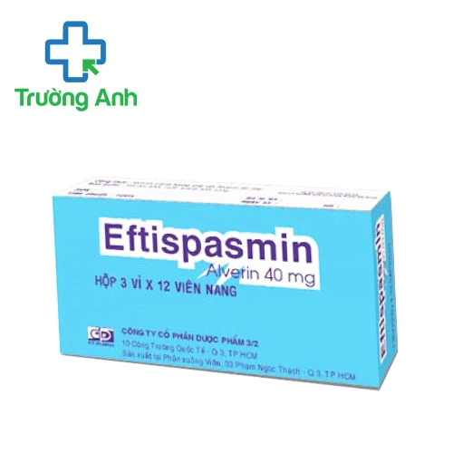 Eftispasmin 40mg F.T.Pharma - Thuốc chống co thắt cơ trơn hiệu quả