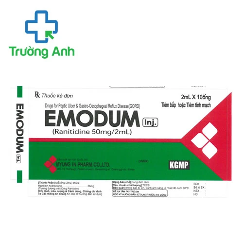 Emodum Inj - Thuốc điều trị loét dạ dày tá tràng hiệu quả