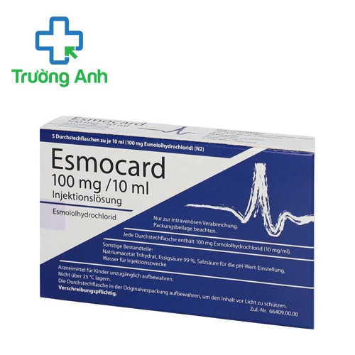 Esmocard 100mg/10ml Hikma - Thuốc loạn nhịp tim hiệu quả
