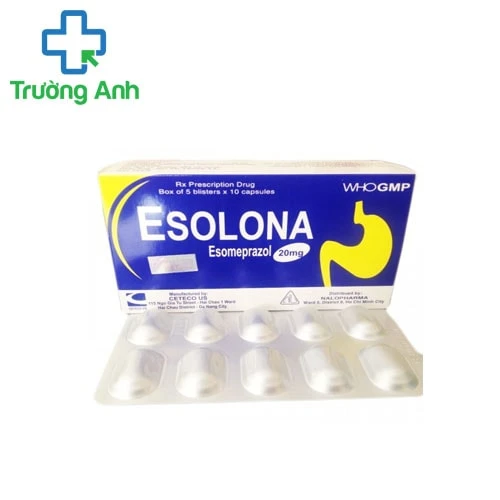 Esolona 20mg - Thuốc điều trị viêm loét dạ dày, tá tràng lành tính của TW3