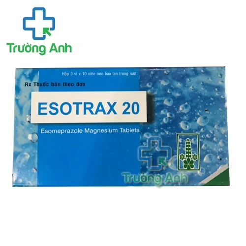 Esotrax 20mg - Thuốc điều trị viêm loét dạ dày, tá tràng hiệu quả của Mepro