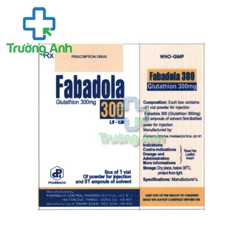 Fabadola 300 Pharbaco - Giúp hỗ trợ giảm độc tính trên hệ thần kinh