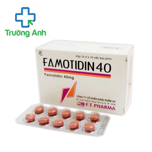 Famotidin 40mg F.T.Pharma - Thuốc điều trị loét dạ dày tá tràng hiệu quả