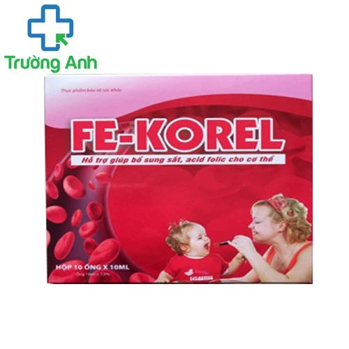 Fe-Korel - Giúp bổ sung sắt, Acid folic và vitamin cho người thiếu máu