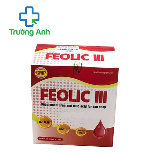 Feolic III Viheco - Hỗ trợ giảm nguy cơ thiếu máu do thiếu sắt