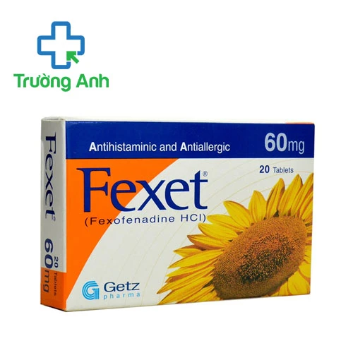 Fexet 60mg Getz Pharma - Thuốc điều trị viêm mũi dị ứng hiệu quả