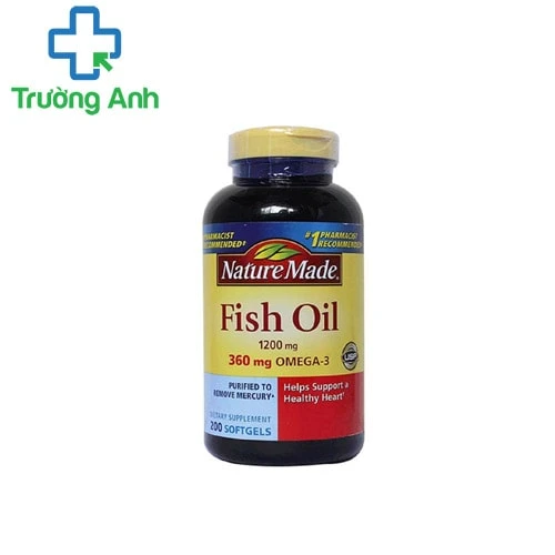 Fish Oil Nature Made 1200mg 200 viên - Giúp giảm các bệnh tim mạch hiệu quả
