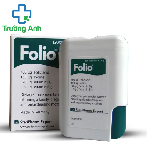 Folio SteriPharm - Giúp bổ sung Axit folic, I ốt và khoáng chất cho cơ thể hiệu quả