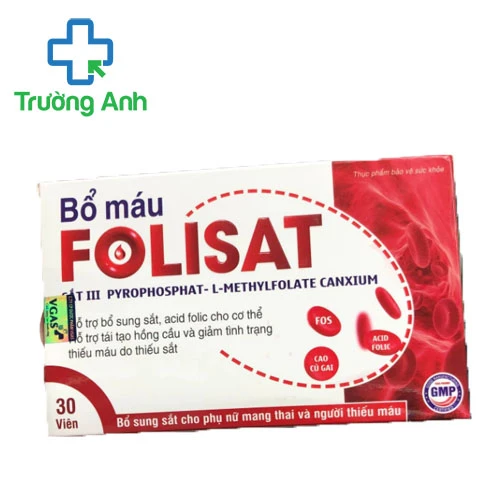 Folisat Vgas - Hỗ trợ bổ sung sắt, acid folic cho cơ thể