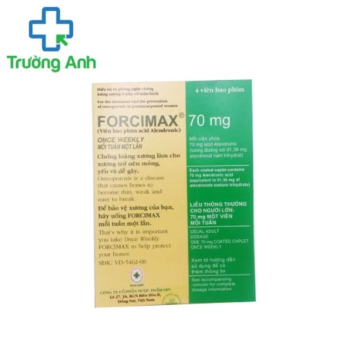 Forcimax - Giúp điều trị và phòng ngừa loãng xương hiệu quả
