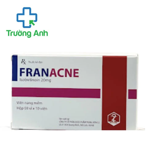 Franacne 20mg - Thuốc điều trị mụn trứng cá nặng hiệu quả