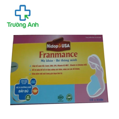 Franmance Ai-len - Hỗ trợ bổ sung vitamin, sắt, acid folic cho cơ thể