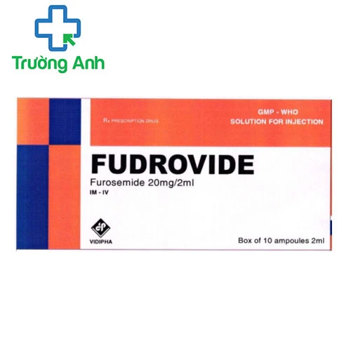 Fudrovide 20mg/ml - Điều trị phù phổi cấp, phù do tim, gan, thận của Vidipha