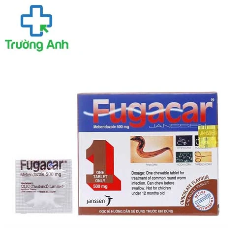  Fugacar 500mg Socola - Thuốc tẩy giun hiệu quả của Thái Lan