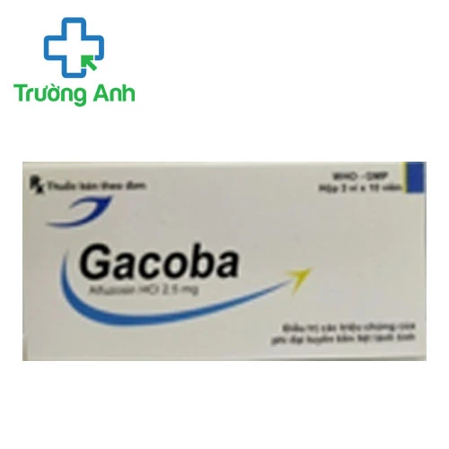 Gacoba 2,5mg - Thuốc điều trị triệu chứng chức năng của phì đại lành tính tuyến tiền liệt