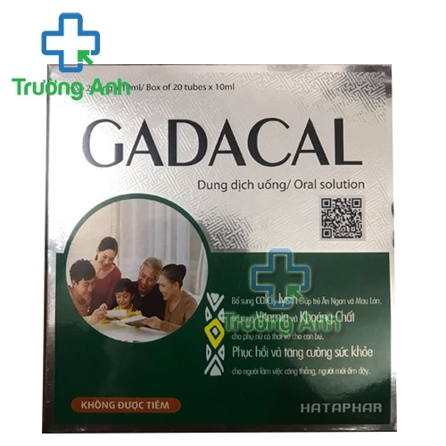 Gadacal (Hộp 20 ống) - Giúp bồi bổ các dưỡng chất cho cơ thể hiệu quả