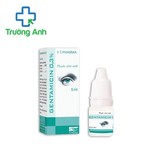 Gentamicin 0,3% F.T.Pharma - Thuốc điều trị nhiễm trùng mắt